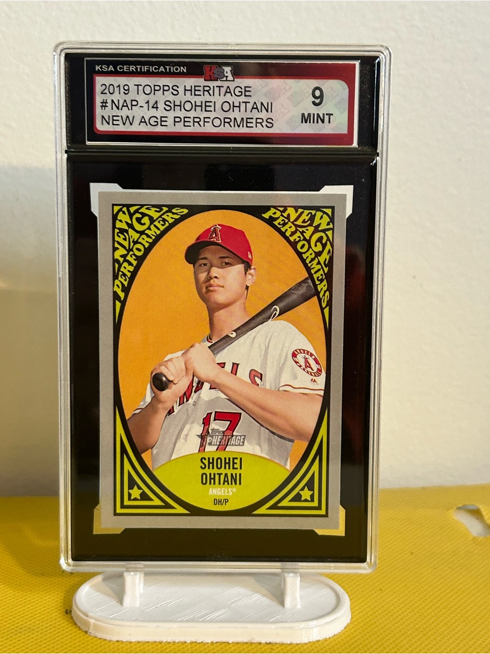 2019 Topps Heritage Shohei Ohtani New Age Performers NAP-14 KSA 9 MINT
